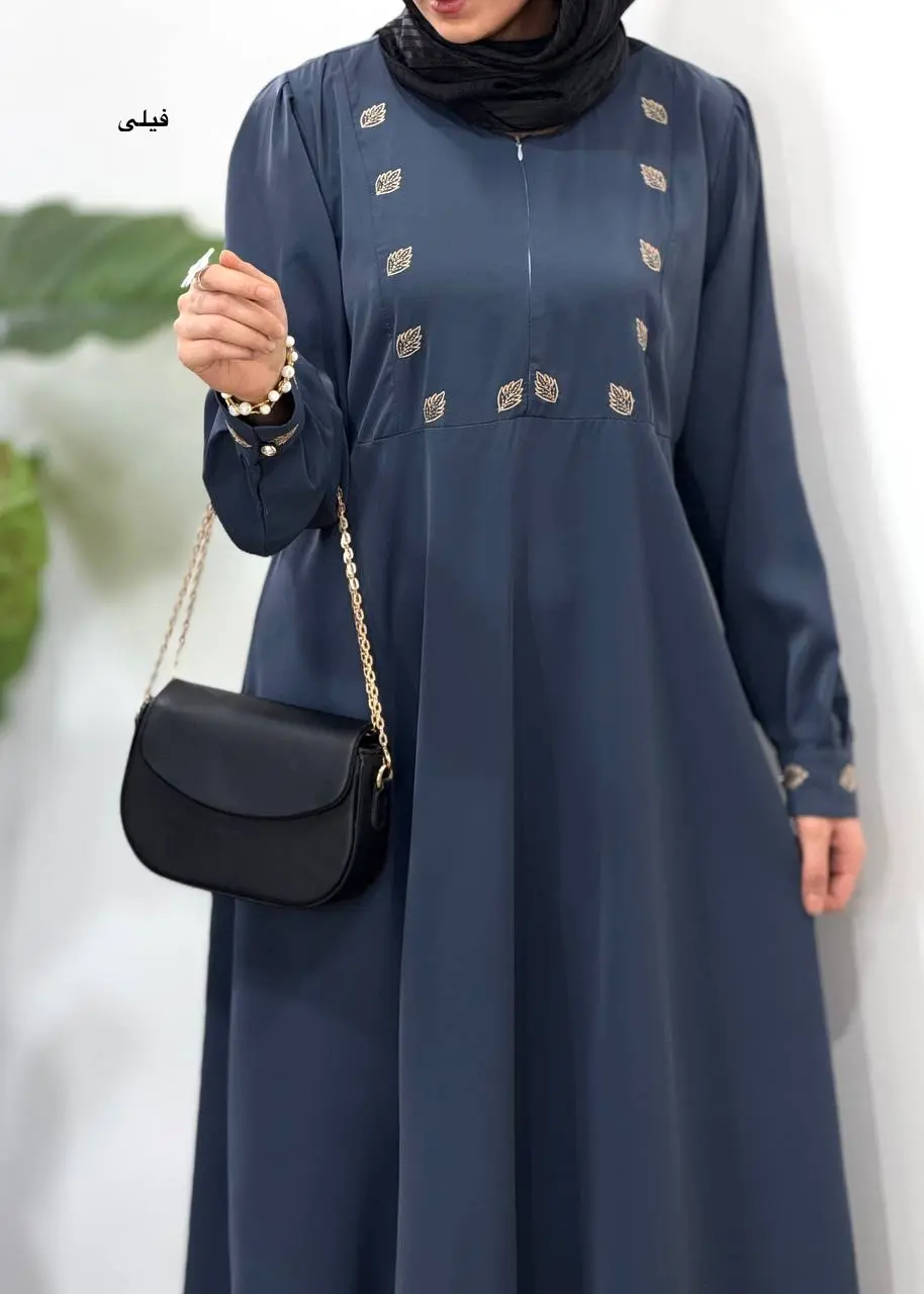 مانتو عبایی گلدوزی محنا